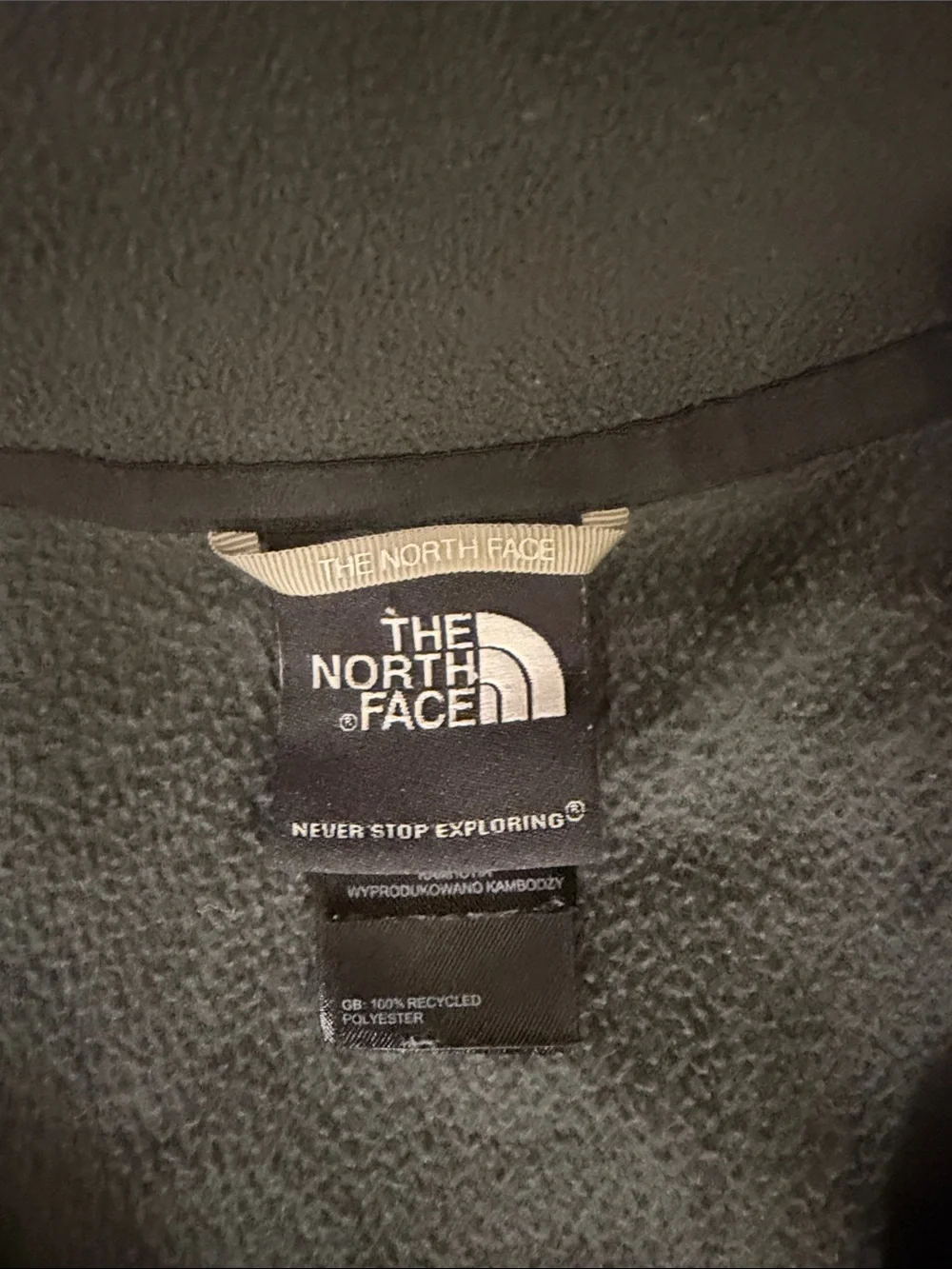 🩶 The North Face Men’s Slate Grey Half-Zip Fleece Pullover Perfect 🩶